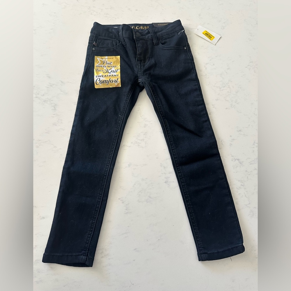 VIGOSS Girl’s Black Skinny Jeans Size 5 Jagger 5at Stretchy NWT